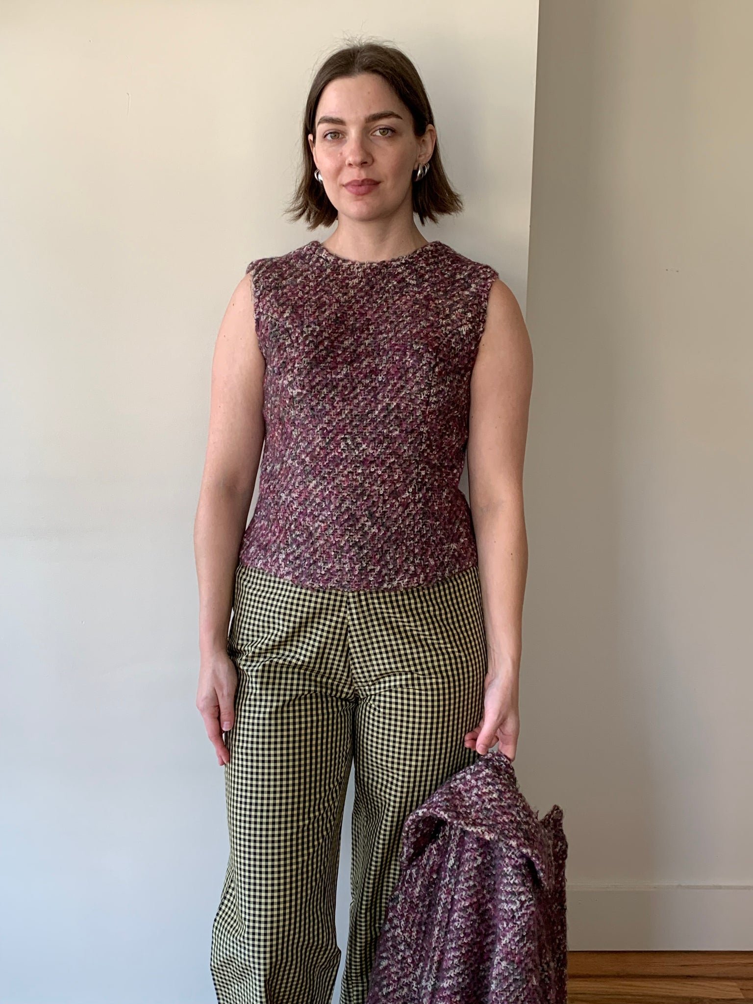 1960s wool jacket and top set