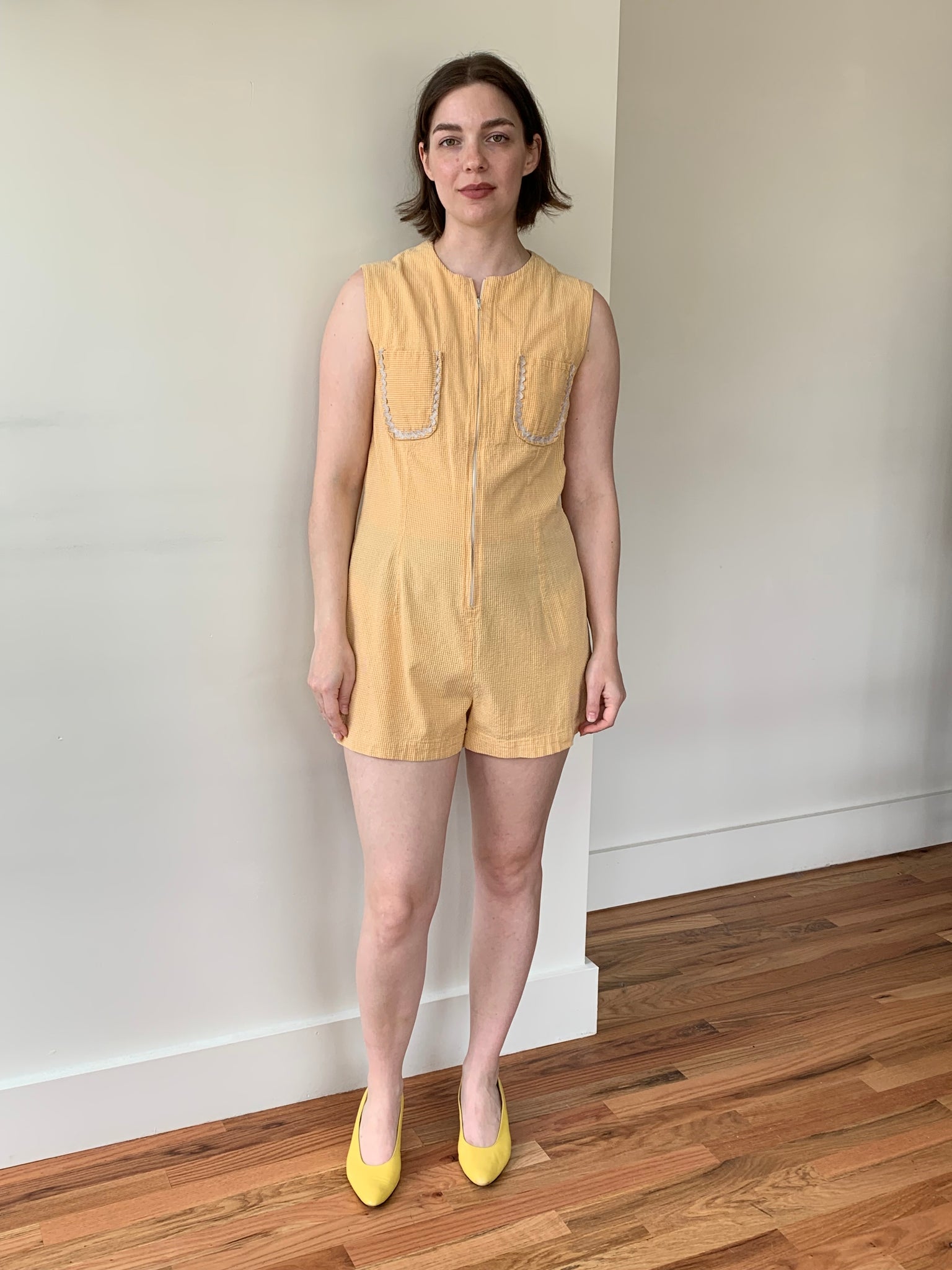 Vintage seersucker play suit