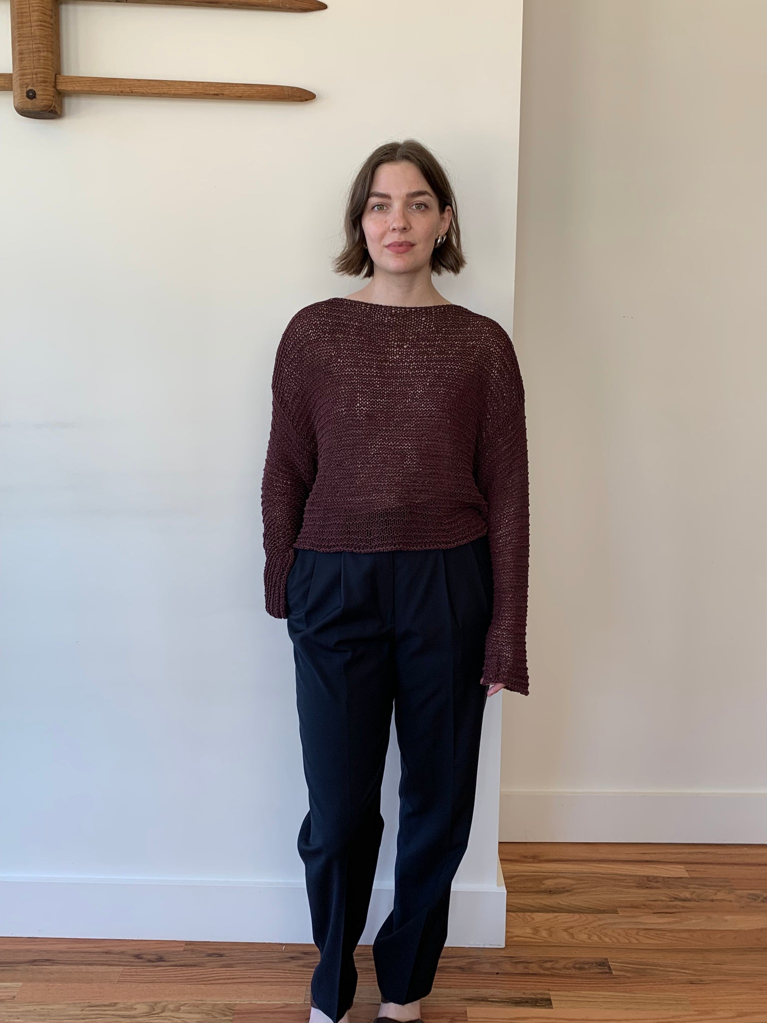sarah pacini crochet sweater