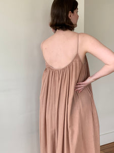 esby natural gathered dress