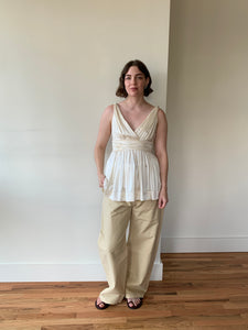 DKNY silk empire top