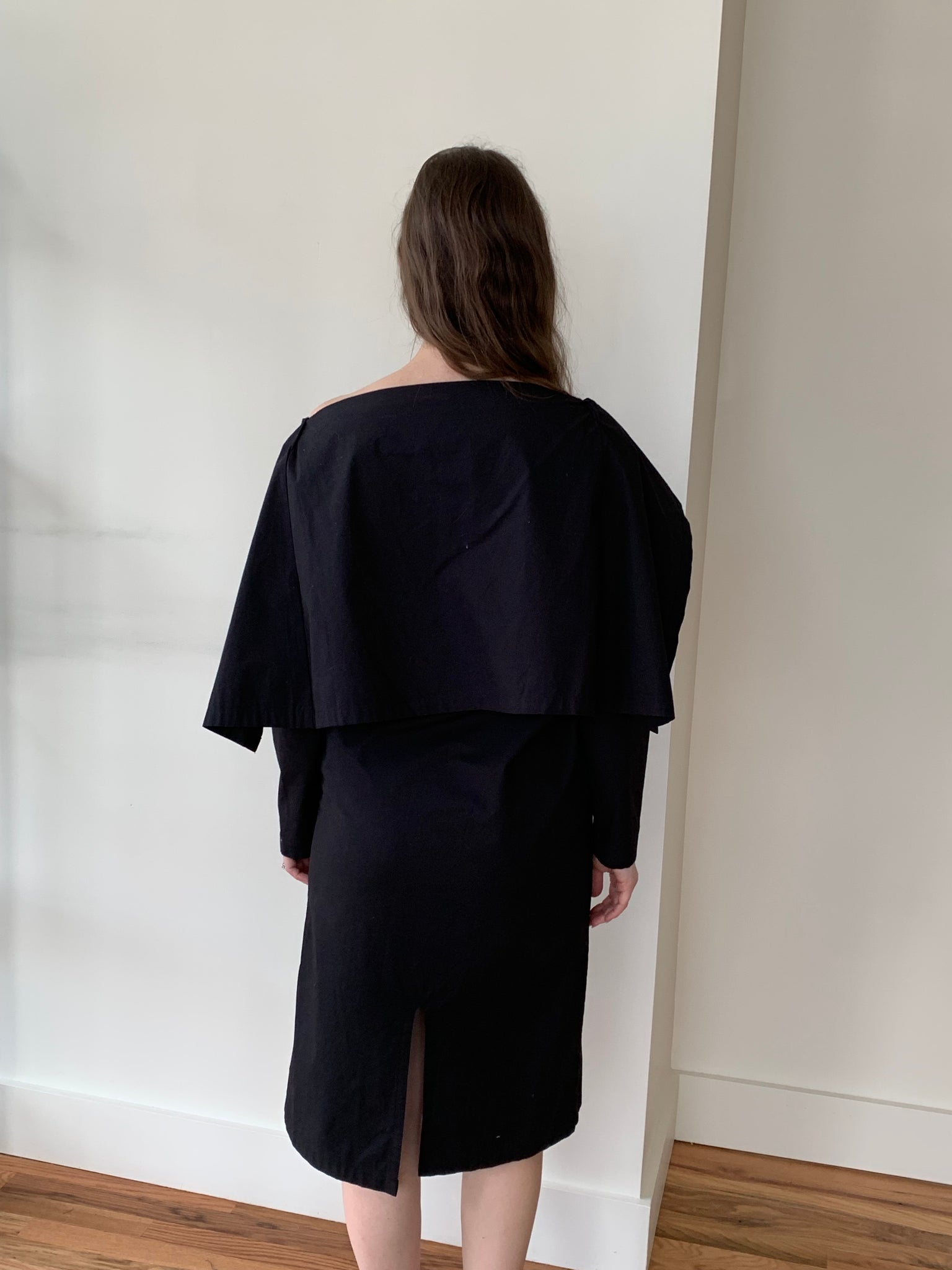 Baserange cotton cape shirt dress