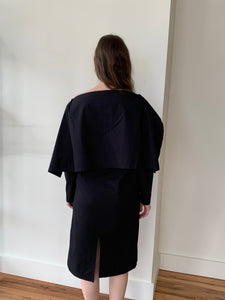 Baserange cotton cape shirt dress