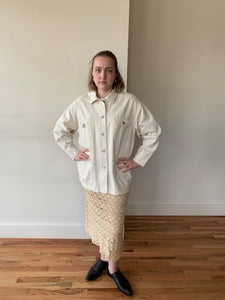 Cream denim chore jacket