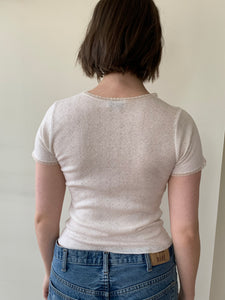 Vintage pointelle undershirt