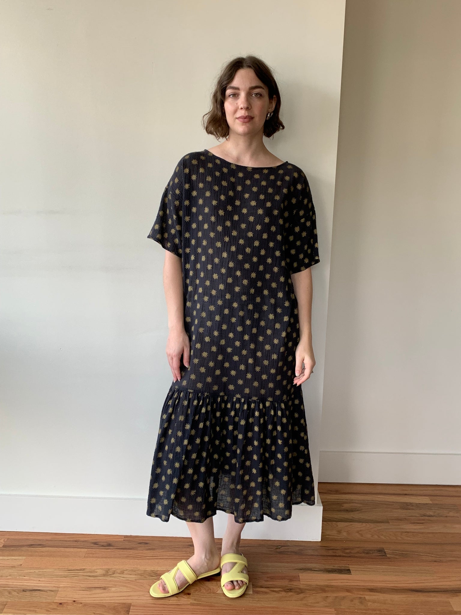 Gauzy cotton vintage sun dress