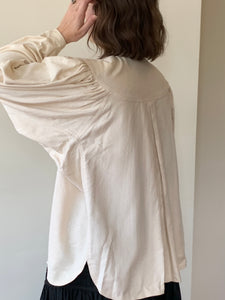 Vintage silk pleated shirt