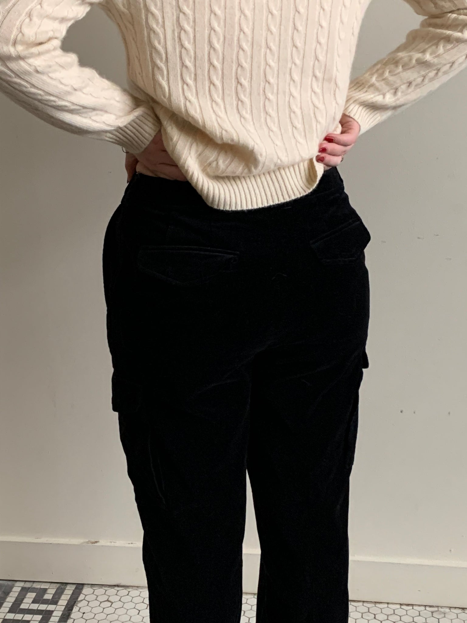 Velvet vintage cargo pants