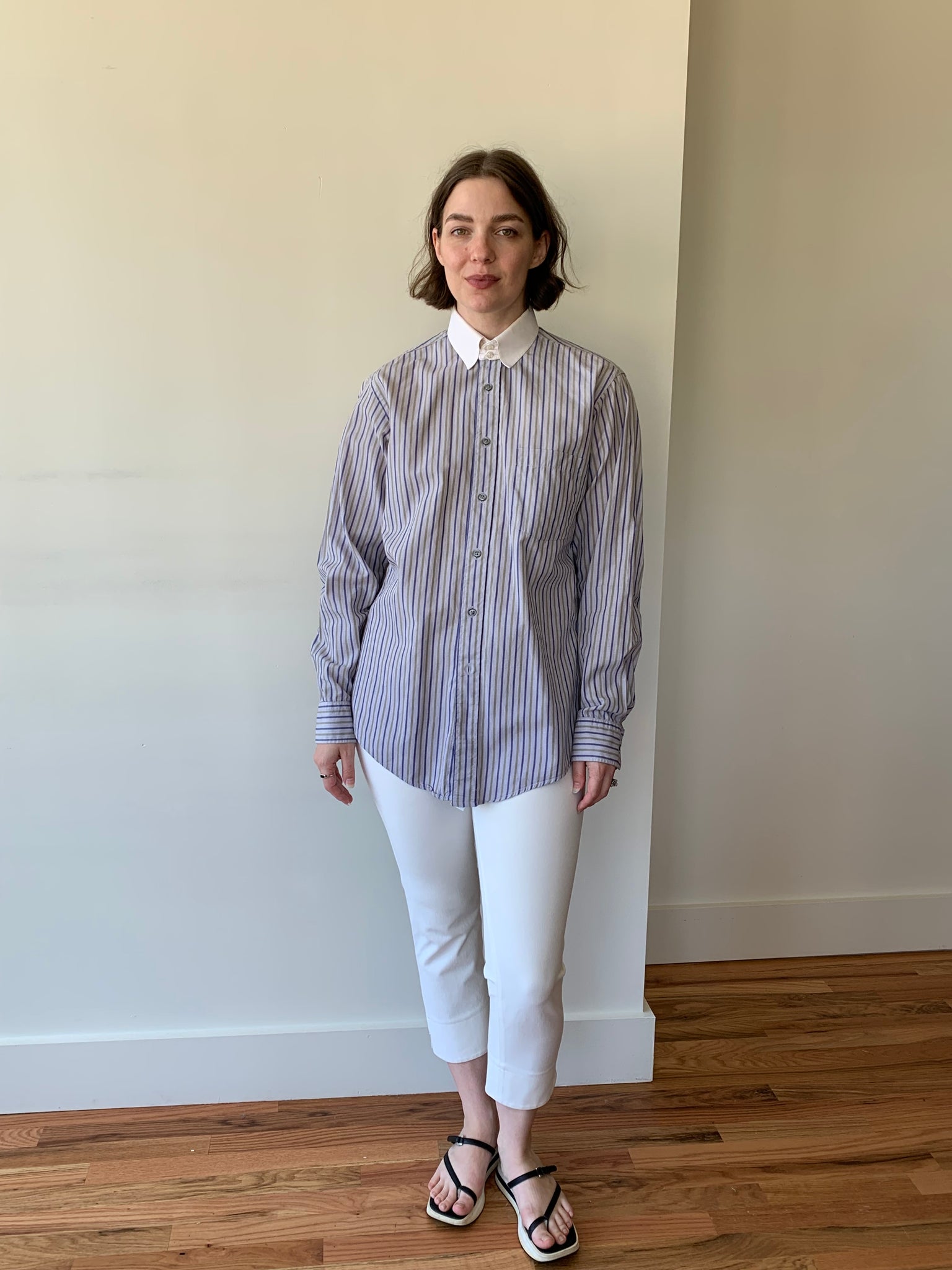 Vintage Dior striped button down shirt