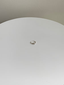 silver yin yang ring
