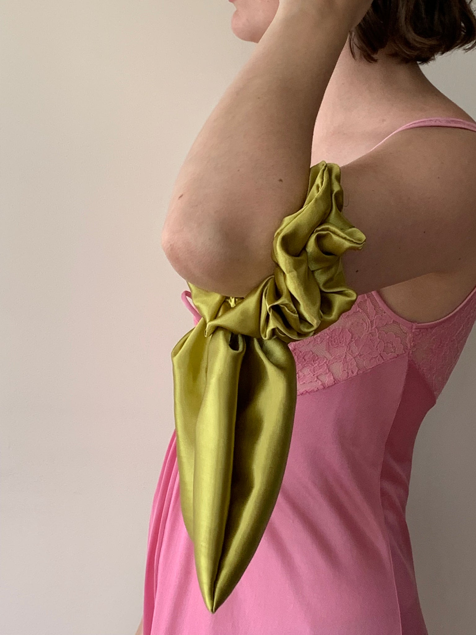 Satin scrunchie bag