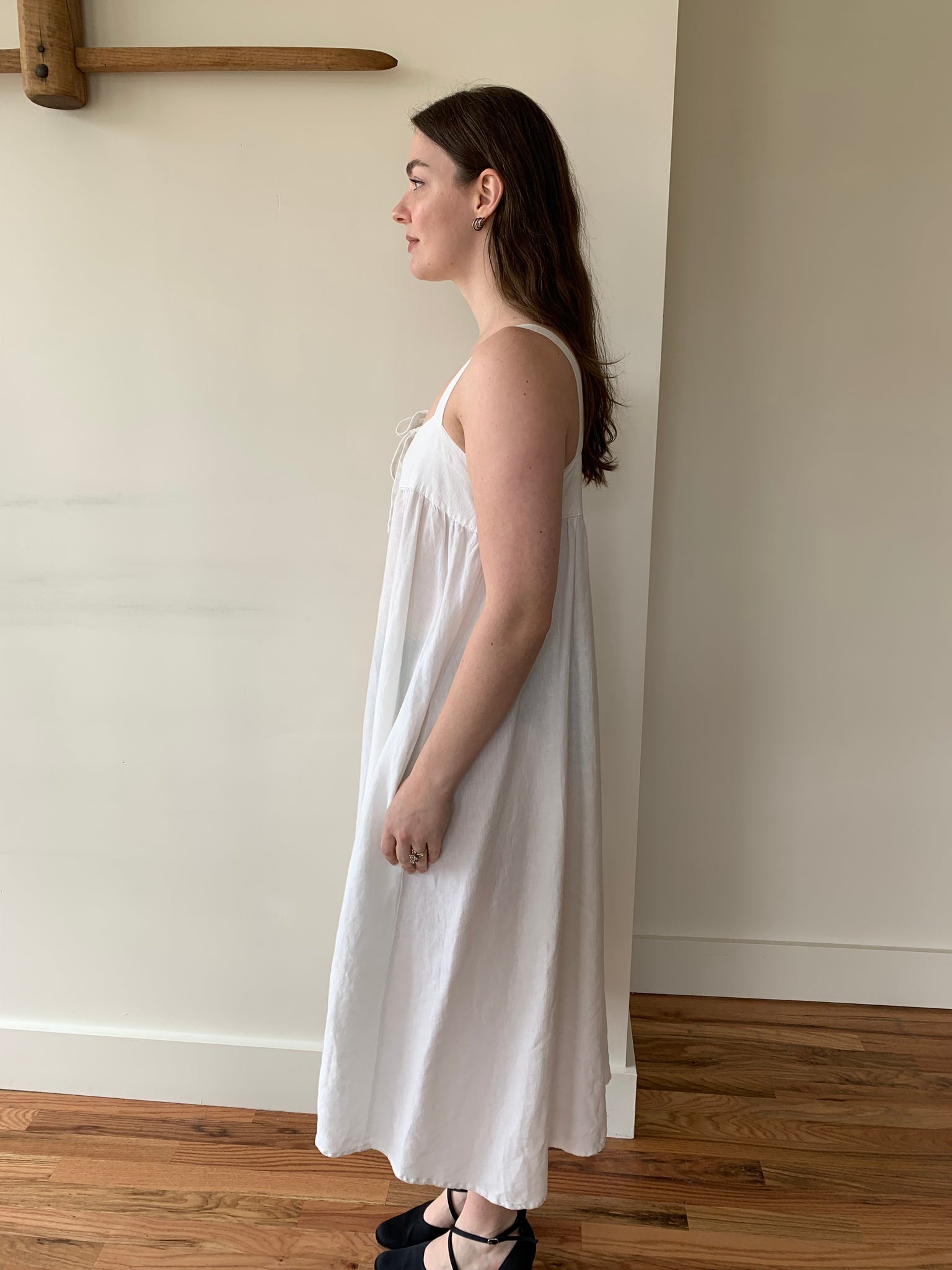 Sunday Morning linen smock dress