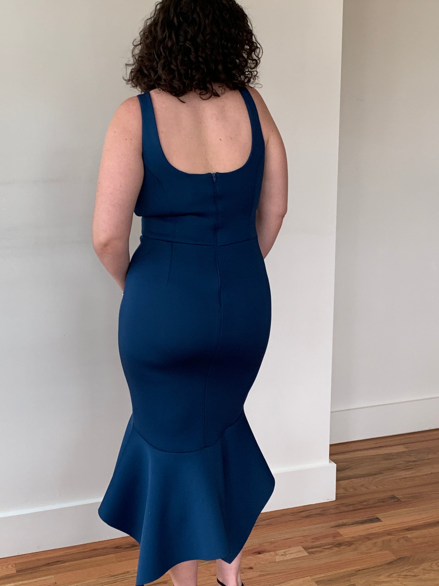 Scuba trumpet hem dress