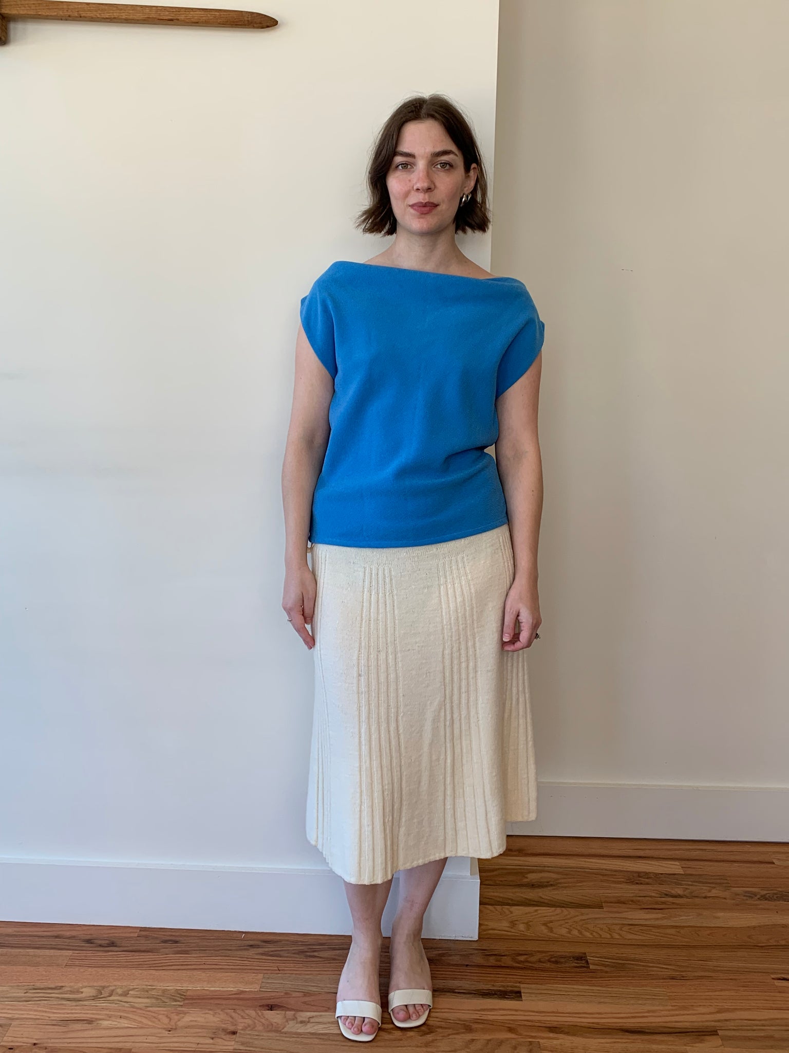 Paris Georgia cowl neck top