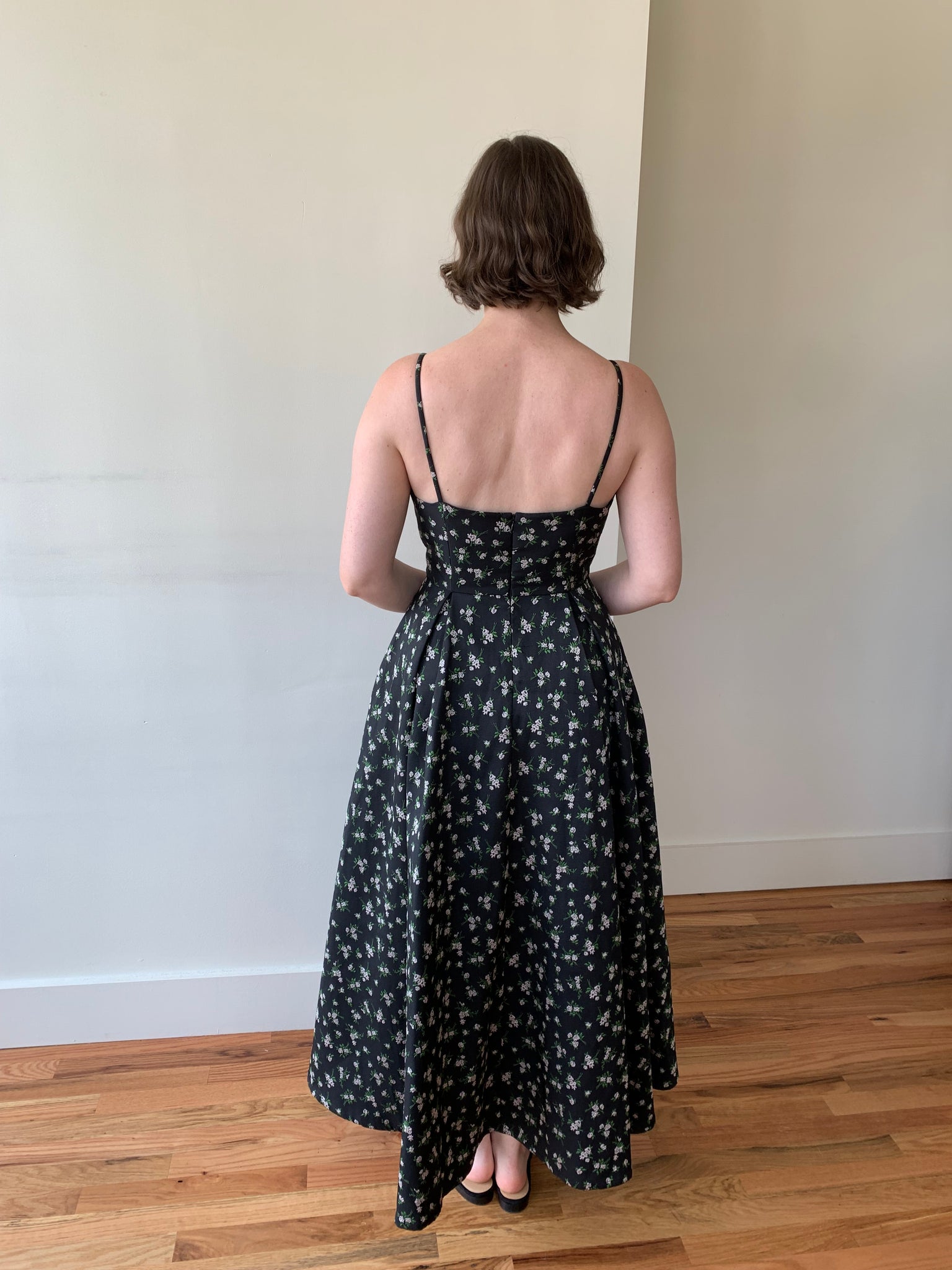 Sau Lee floral jacquard midi dress