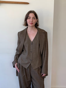 Dana Buchman tweed 3-piece suit
