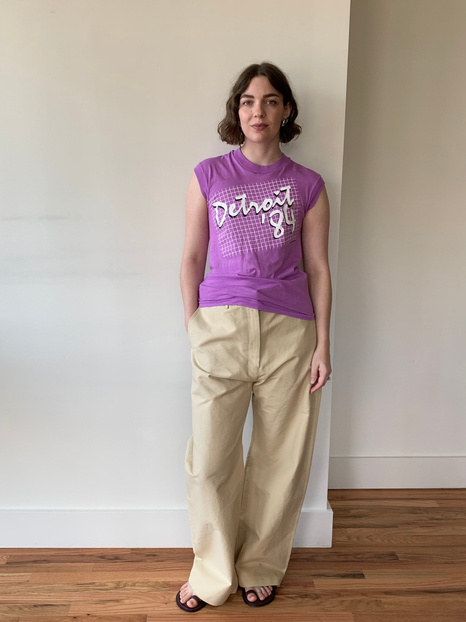 1980s purple Detroit t-shirt