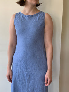 Eileen Fisher blue linen dress