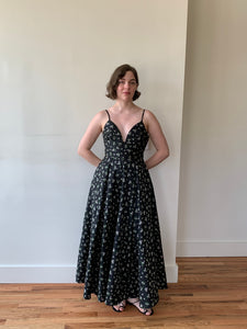 Sau Lee floral jacquard midi dress