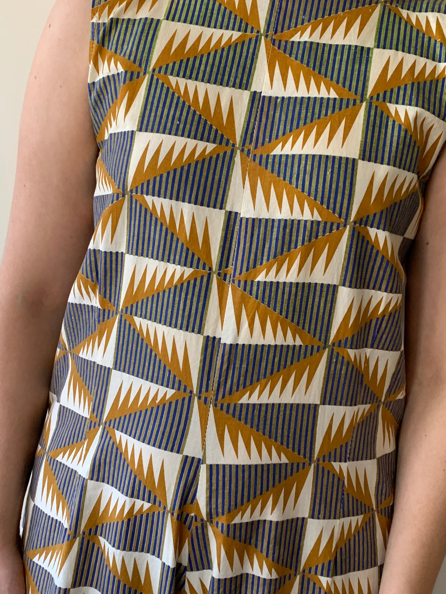 Graphic print vintage jumpsuit