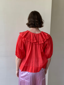 The Great ruffled smock top