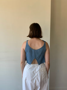 Handmade denim top