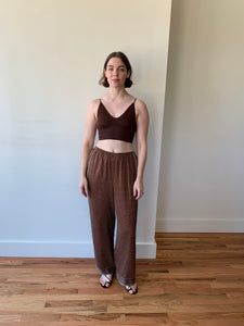 DÔEN patterned silk pants