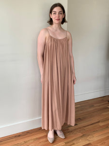 esby natural gathered dress