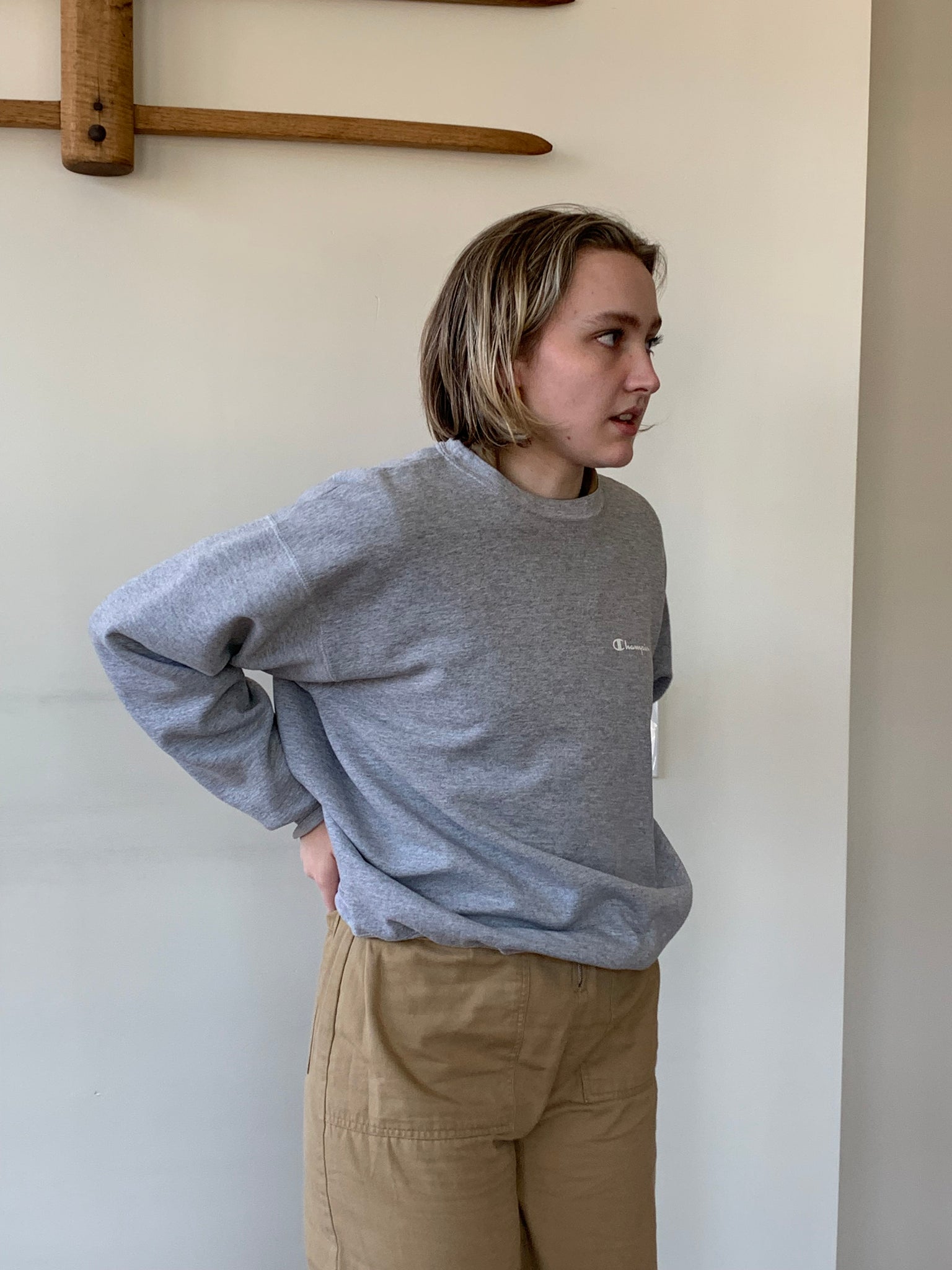 Gray vintage Champion sweatshirt