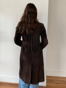 Max Azria suede fringe jacket