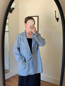 Blue striped blazer