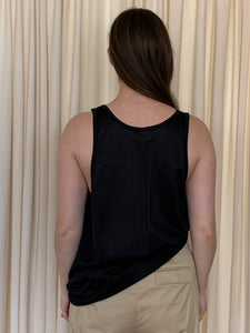 Black sheer vintage tank