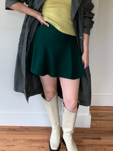 Vintage wool mini skirt