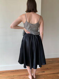 c’est simone satin circle skirt
