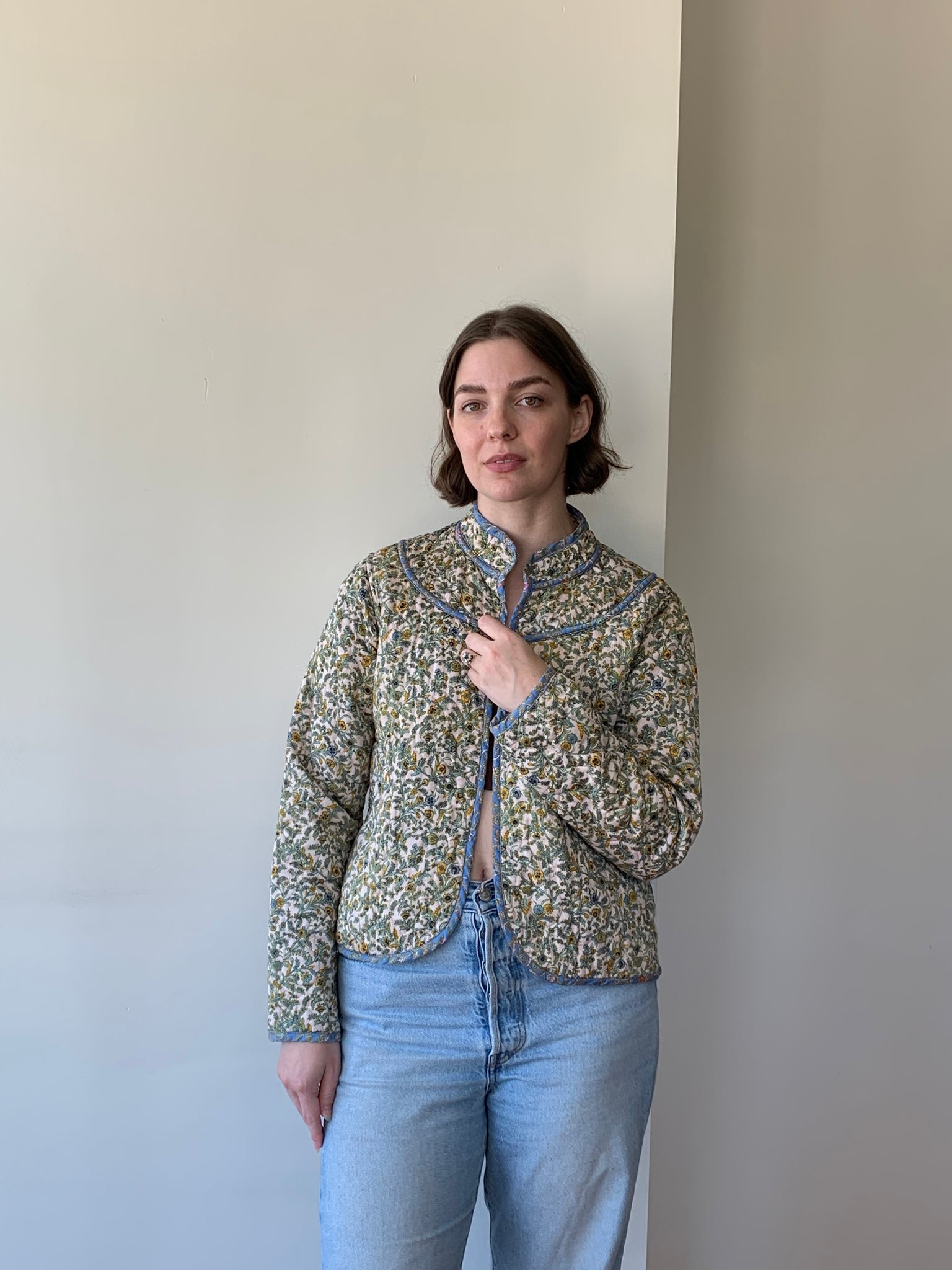 xirena floral quilted jacket