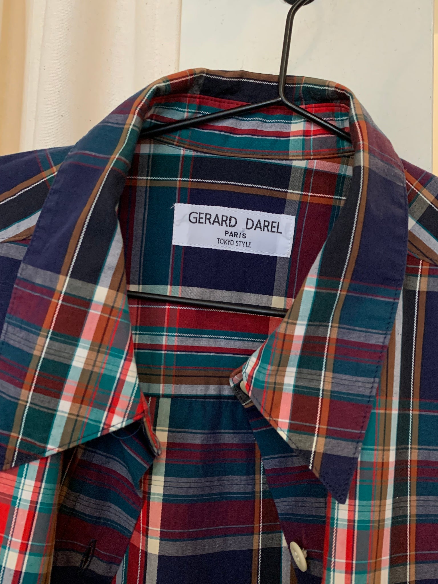 Gerard Darel plaid shirt dress