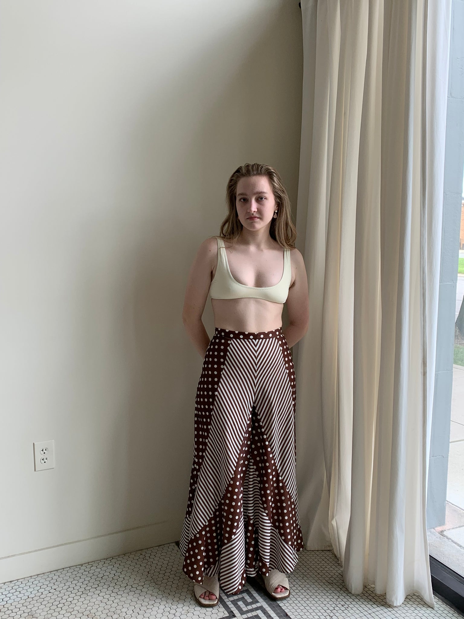 Vintage polka dot pants