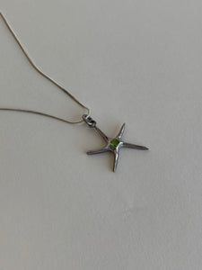 Sterling starfish necklace