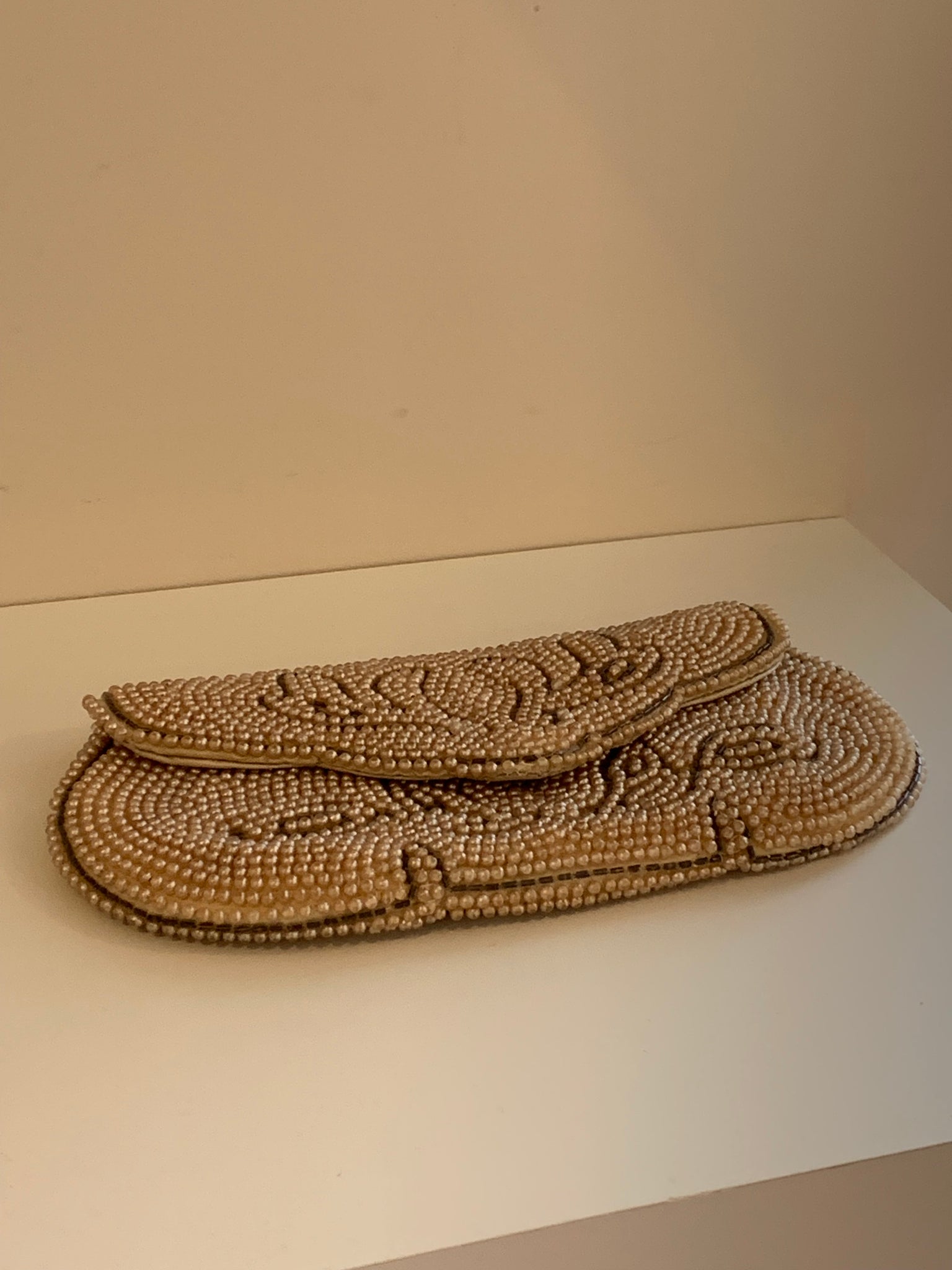 1940s pearl clutch