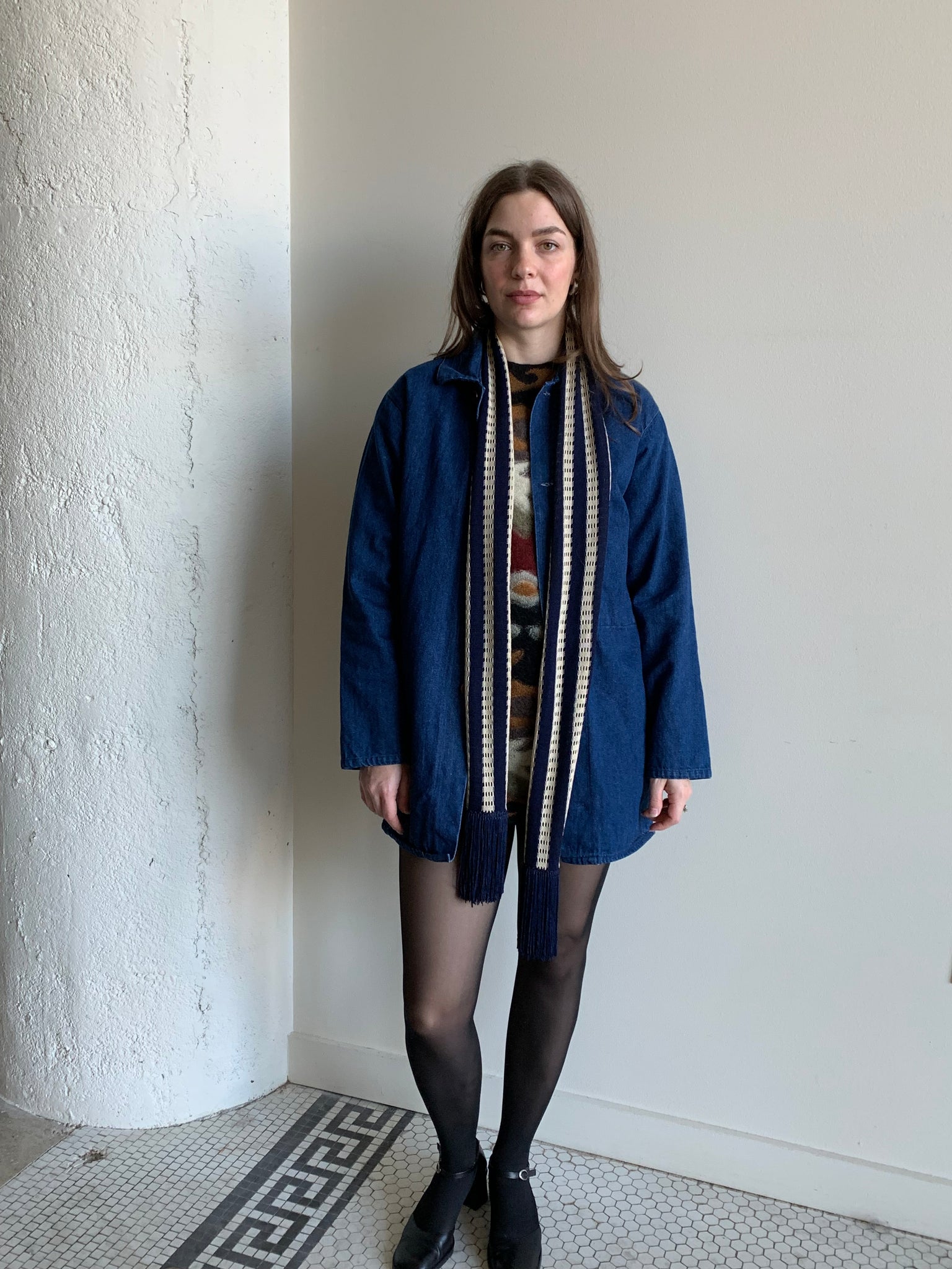 Denim work jacket