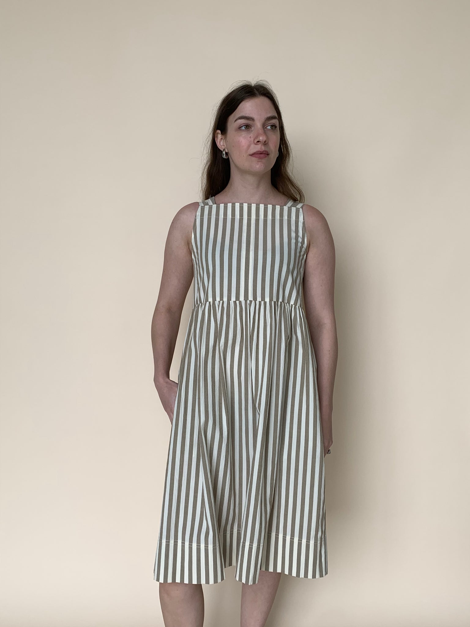 Striped smock dress