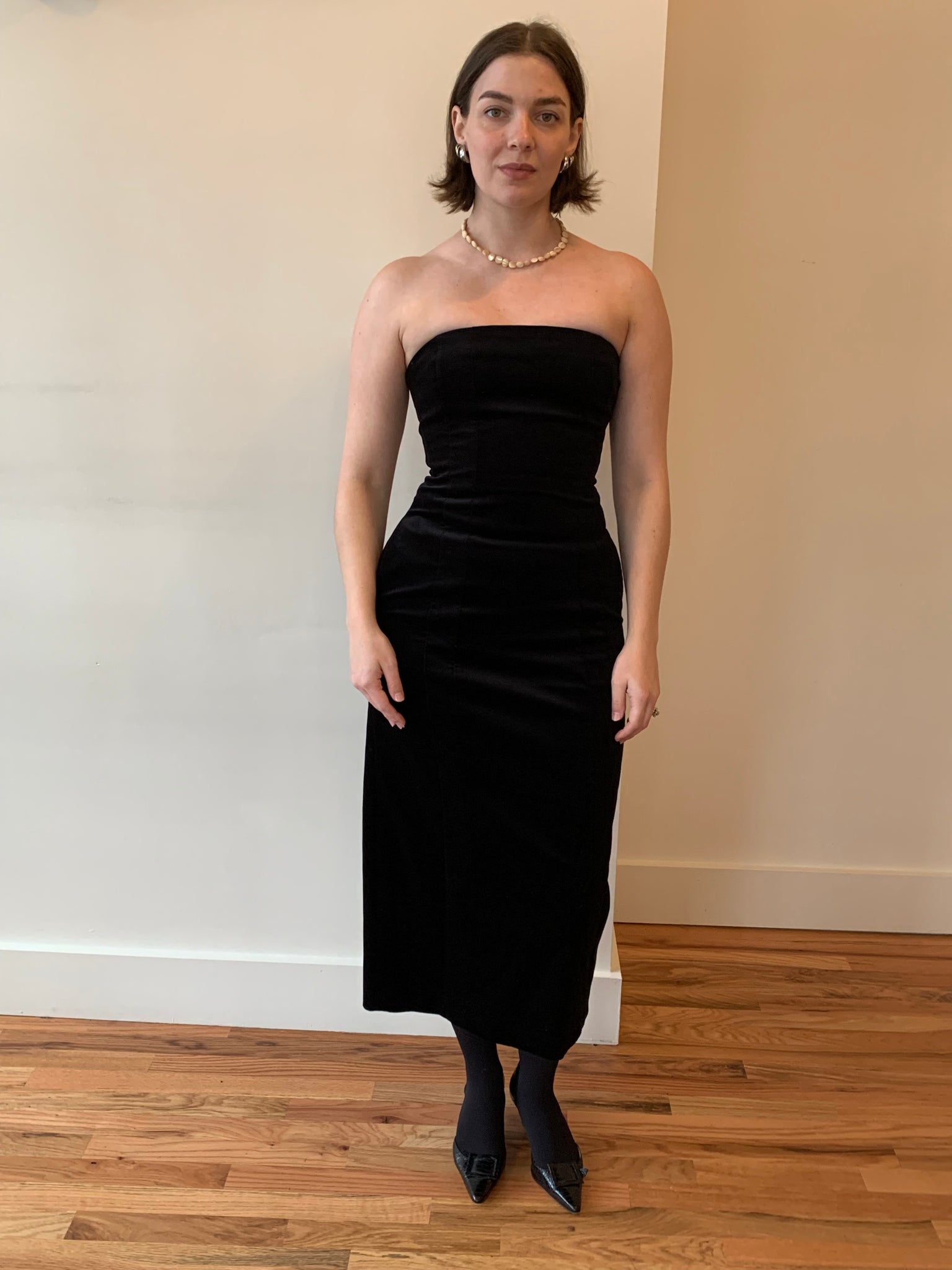 A.L.C. velvet midi dress