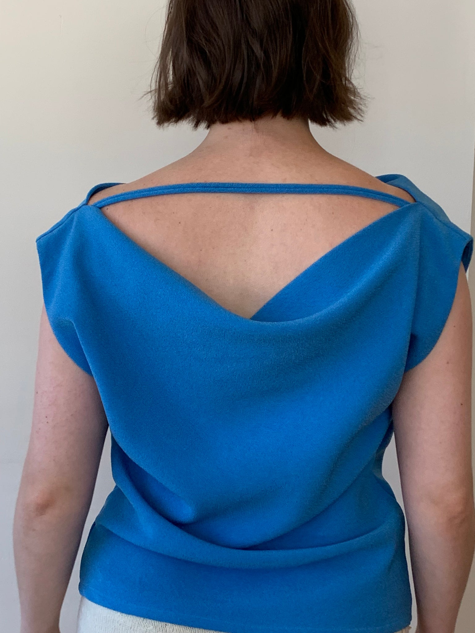 Paris Georgia cowl neck top