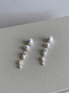 Completedworks long pearl earrings