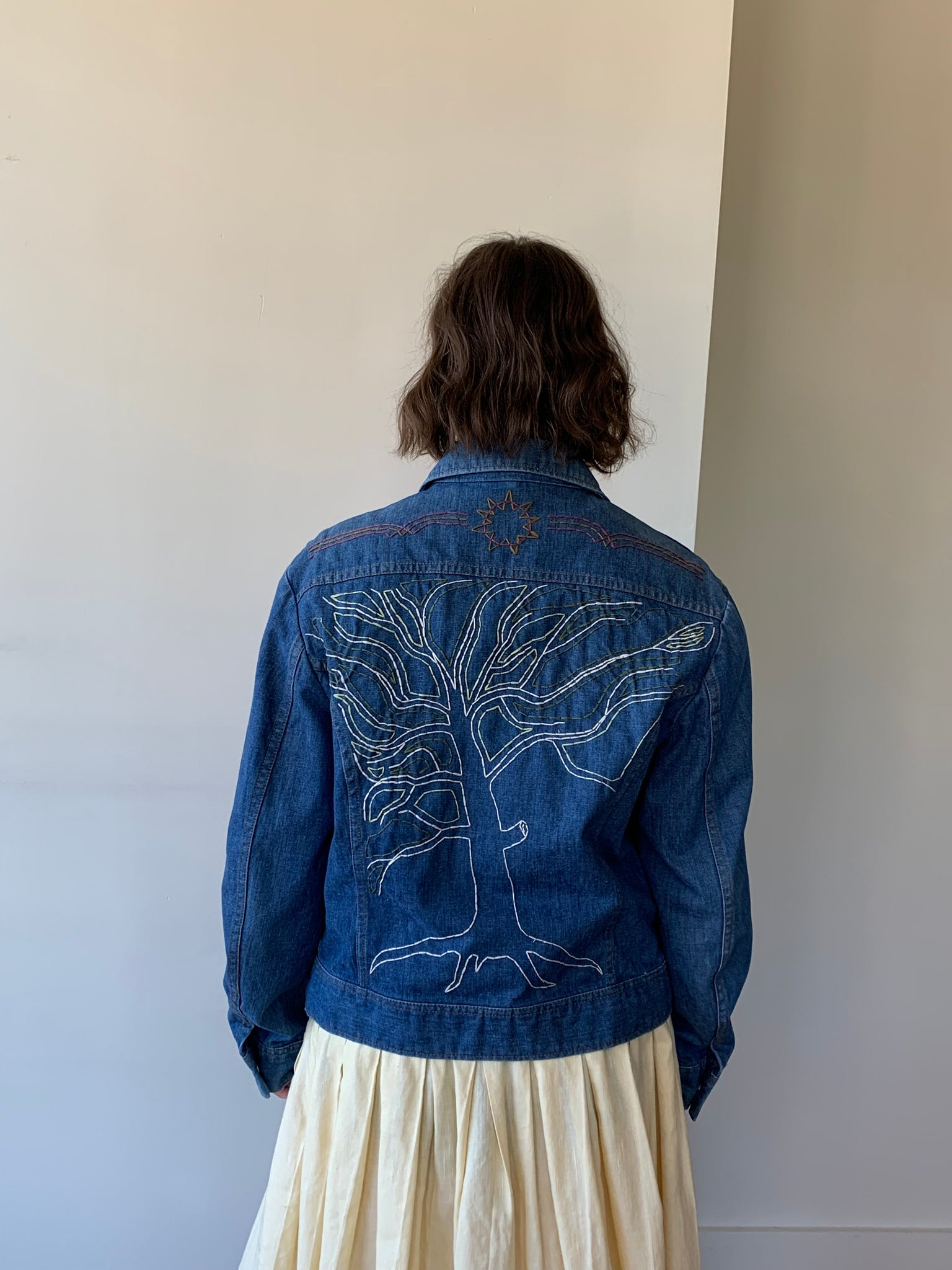 Lee embroidered vintage denim jacket