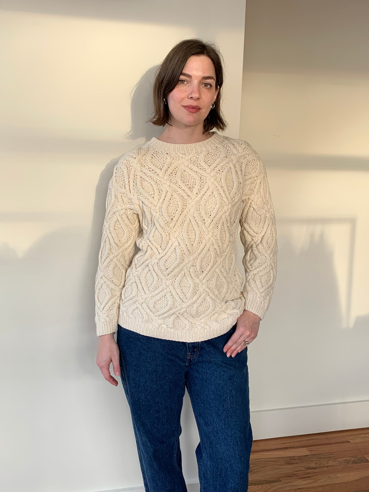 Chunky cotton sweater