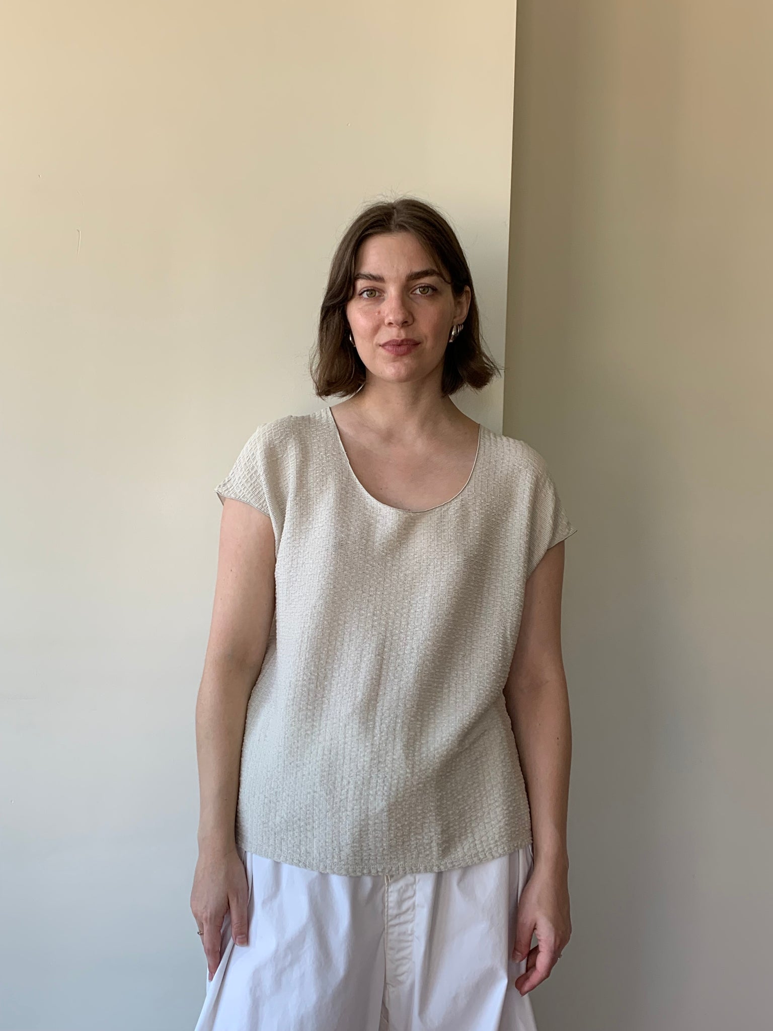 Armani Collezioni shirred shirt