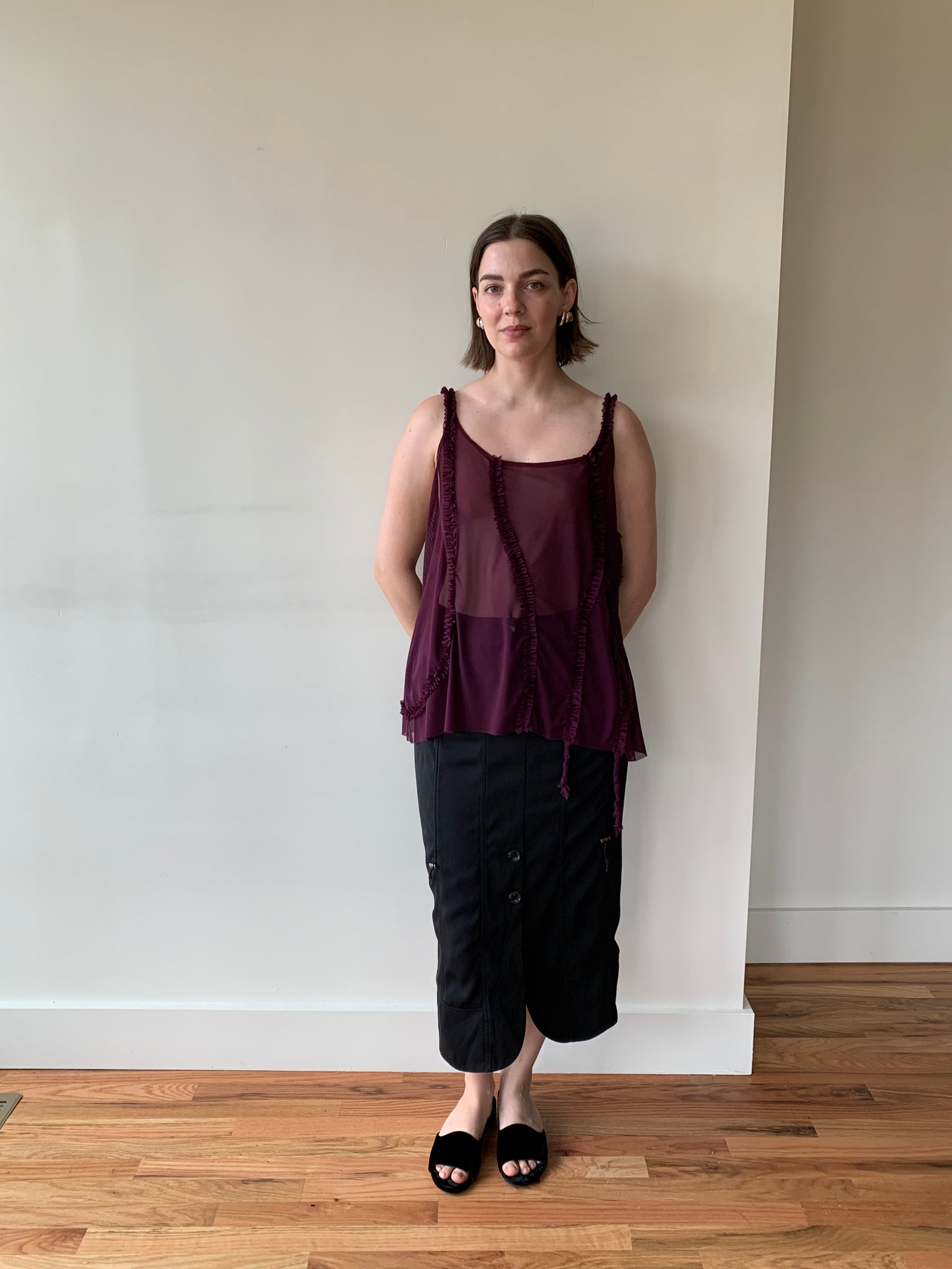 Greta Garmel mesh tank