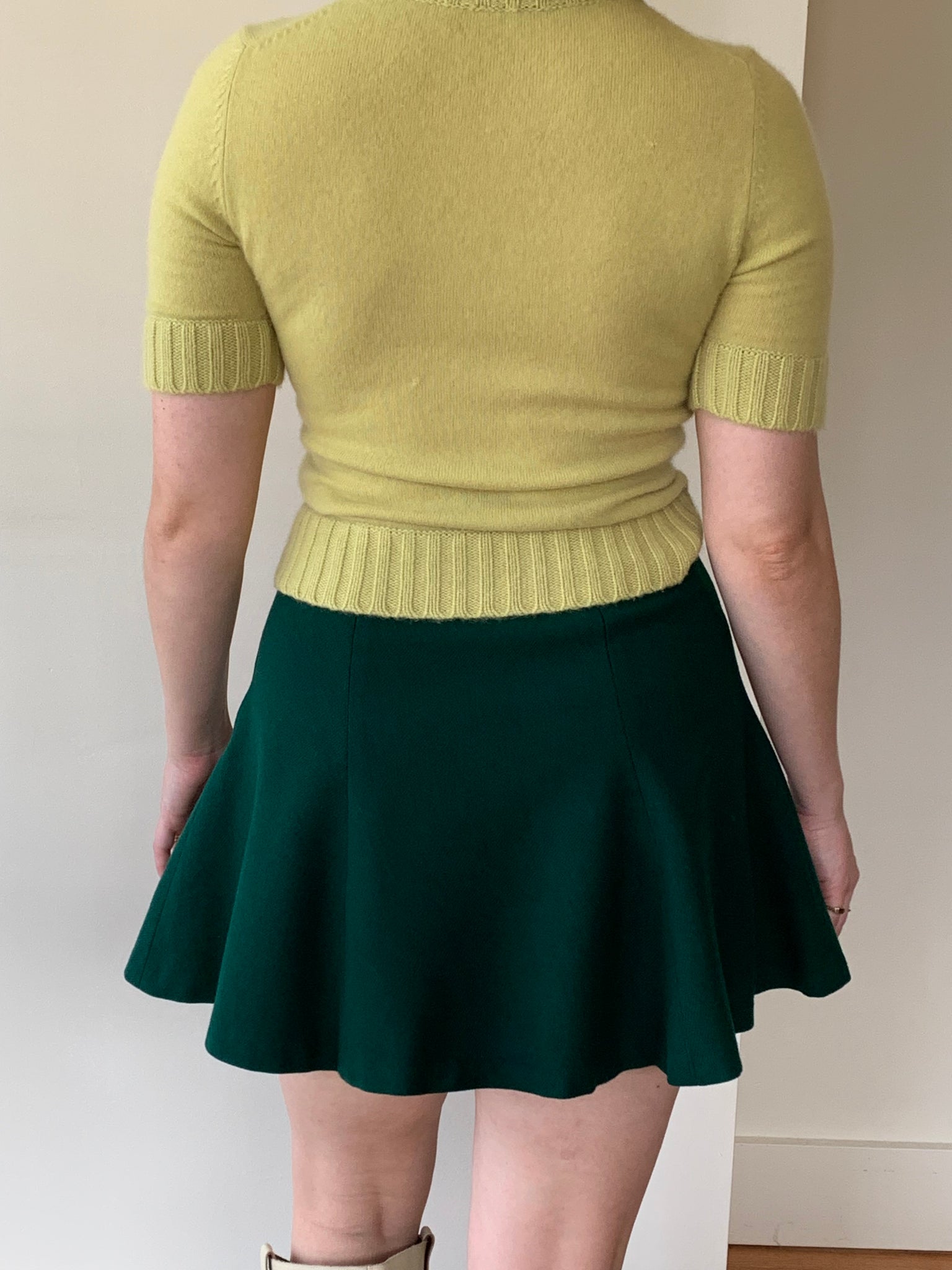 Vintage wool mini skirt