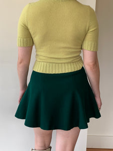Vintage wool mini skirt